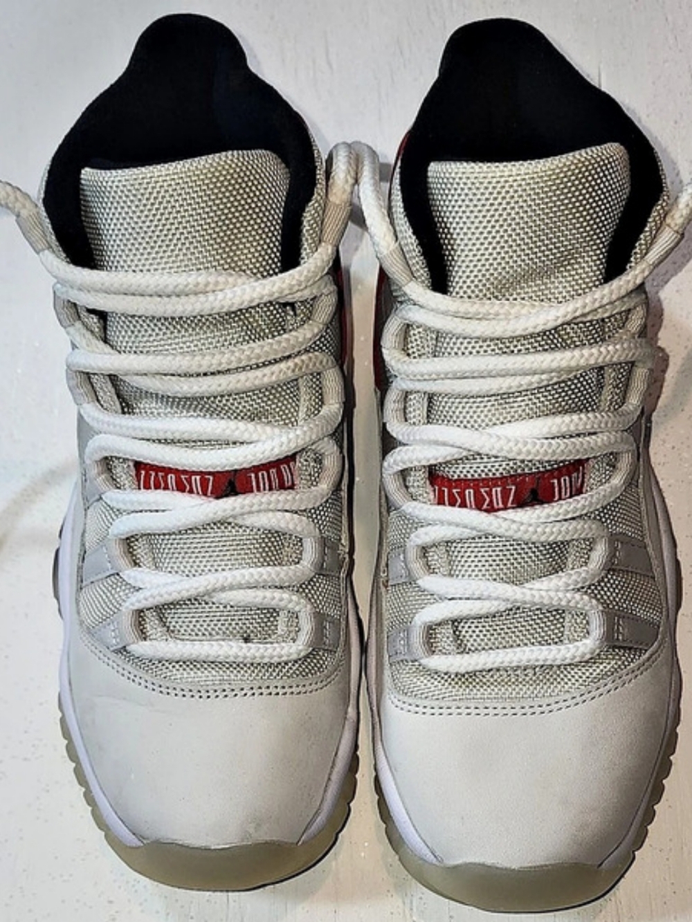 Jordan 11 Retro Low Kids Sneakers White & Red Boys 4.5Y